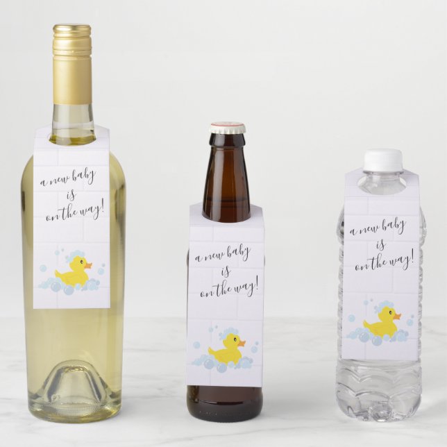 Gummi Duck Flaschenanhänger (Beispiel)