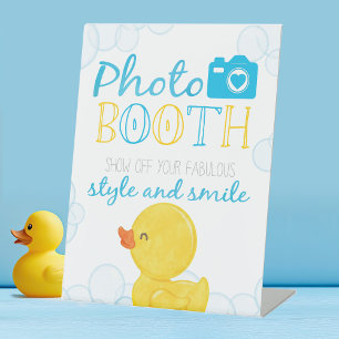 Gummi Duck Foto Booth Babydusche oder Geburtstag Sockelschild