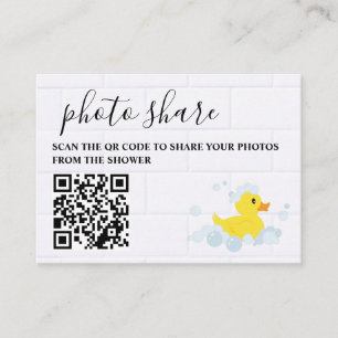 Gummi Duck Foto Share Begleitkarte