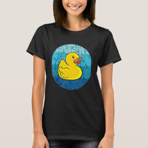 Gummi Duck Gelbe Gummihaube Vintag Retro Rubin T-Shirt