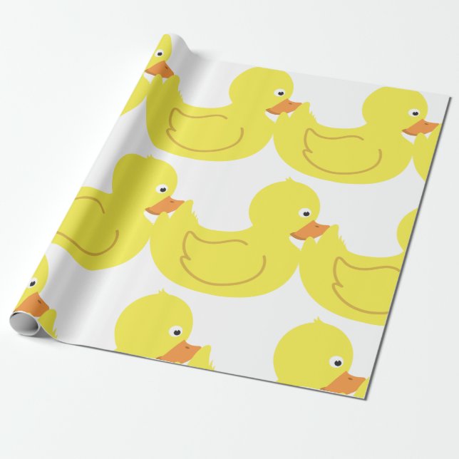 Gummi Duck Geschenkpapier (Ungerollt)