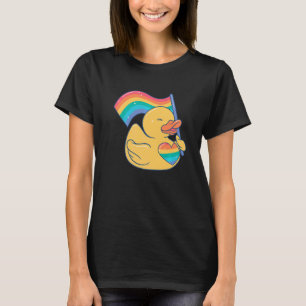 Gummi Duck Lgbt Pride Homosexuelle Gummi Ducky Cut T-Shirt