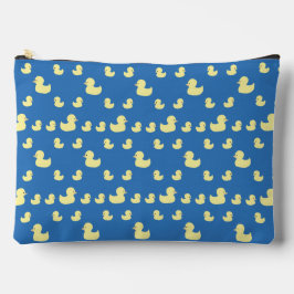 Gummi Duck Muster Blue Large Zipper Pouch Zubehörtasche