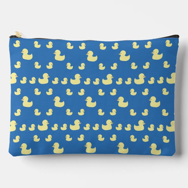 Gummi Duck Muster Blue Large Zipper Pouch Zubehörtasche (Vorderseite)