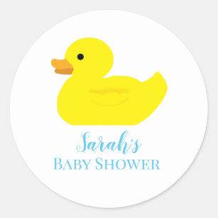 Gummi Duck Party Babydusche BABY Stickers