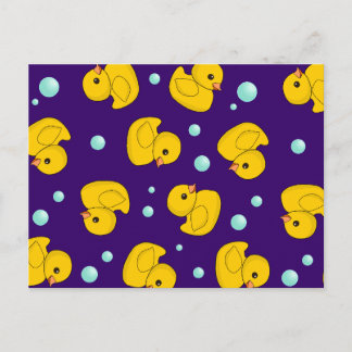 Gummi Duck Pattern Postkarte