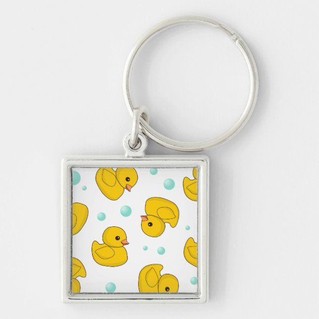 Gummi Duck Pattern Schlüsselanhänger (Vorne)