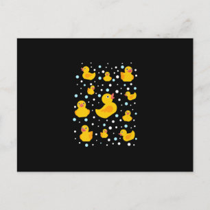 Gummi Duck Print Ankündigungspostkarte