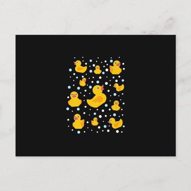 Gummi Duck Print Ankündigungspostkarte (Vorderseite)
