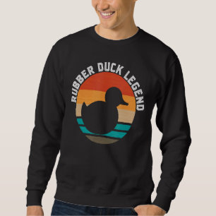 Gummi Duck Retro Vintage Niedliche Duckie Rubber D Sweatshirt