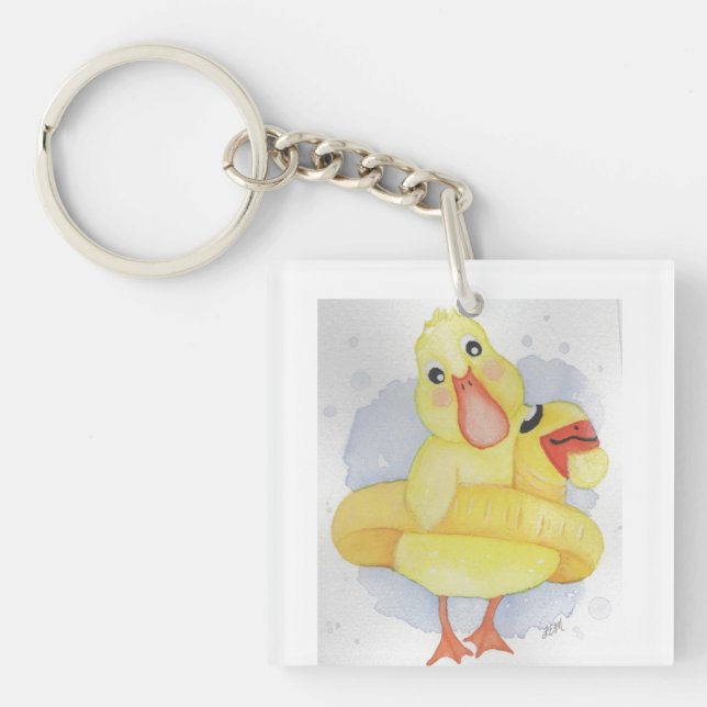 Gummi Duck Schlüsselanhänger (Vorderseite)