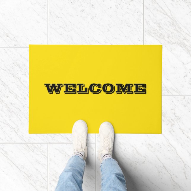 Gummi Duck Toy Gelbe Herbstfall Solid Farbe Fußmatte (Indoor)