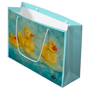 Gummi Duckie große Geschenktasche Geschenktüte