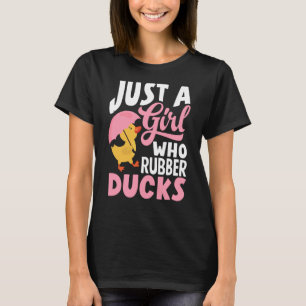 Gummi Duckie nur ein Mädchen, das Gummi Enten Lieb T-Shirt