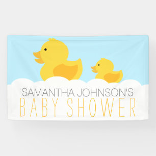 Gummi Duckies Yellow Neutral Baby Shower Banner