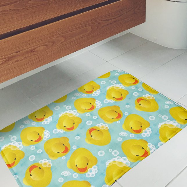 Gummi Ducks Bath Pattern Badematte (Rubber Ducks Pattern Bath Mat)