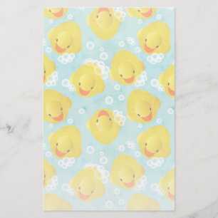 Gummi Ducks Bath Pattern Briefpapier