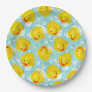 Gummi Ducks Bath Pattern Pappteller