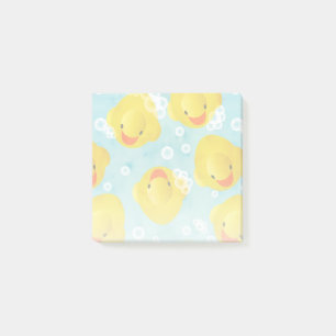 Gummi Ducks Bath Pattern Post-it Klebezettel