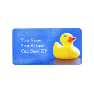 Gummi Ducky Adressaufkleber