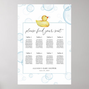 Gummi Ducky Baby Shooting Chart Poster