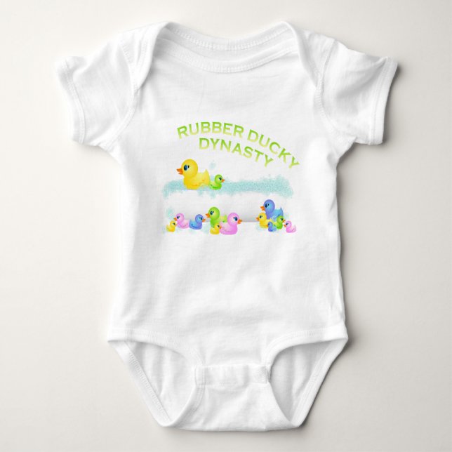 Gummi Ducky Baby Strampler (Vorderseite)
