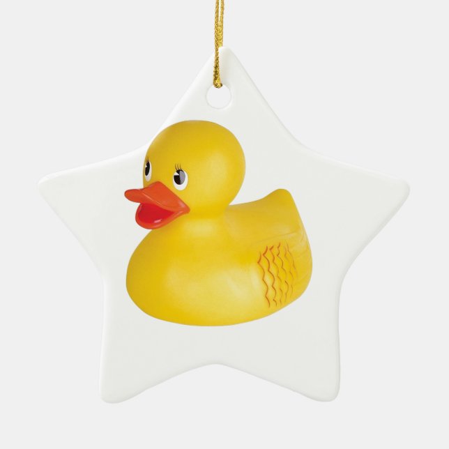 Gummi Ducky Keramik Ornament (Vorne)