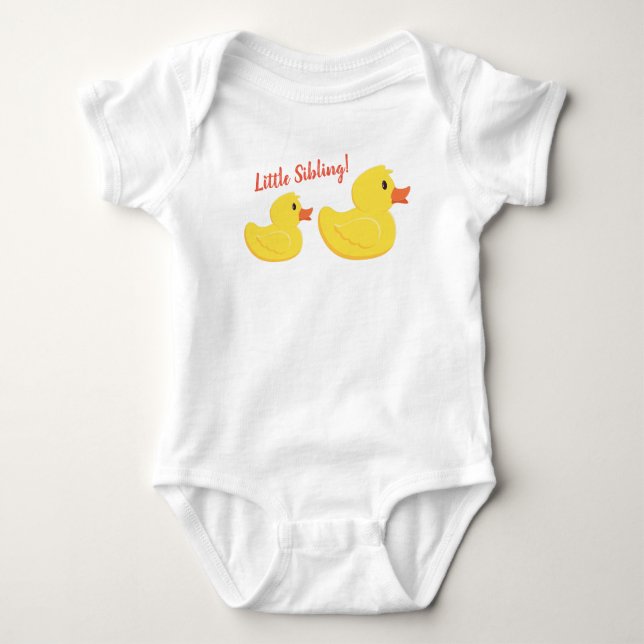 Gummi Ducky Little Sibling Baby Bodysuit Strampler (Vorderseite)