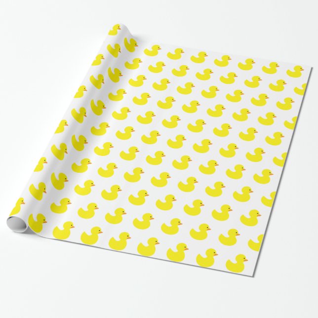 Gummi Ducky Muster Geschenkpapier (Ungerollt)