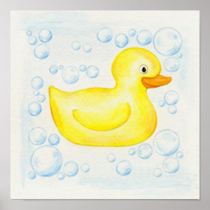 Gummi Ducky Square Badart Poster
