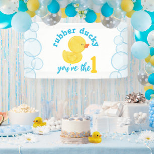 Gummi-Ente 1. Geburtstagsfeier Banner