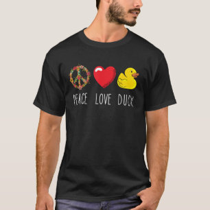 Gummi Ente Gelbe Gummikauber Liebe Frieden Gummi T-Shirt
