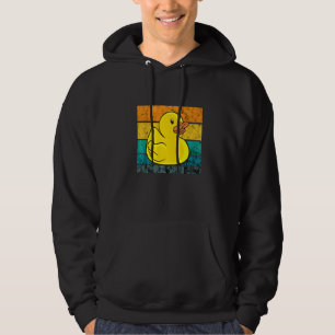 Gummi Ente Gelbe Gummikeule Retro Vintag Duck Hoodie
