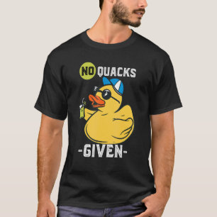 Gummi Ente No Quacks Yellow Rubber Ducks Rubber D T-Shirt
