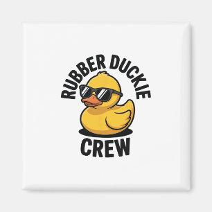 Gummi-Enten-Crew-Boot Ponton Lustige Gummiente Magnet