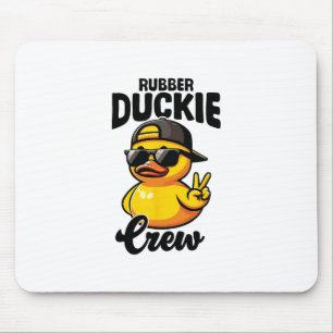 Gummi-Enten-Crew Coole Entenküken Gelbe Gummi-Ente Mousepad