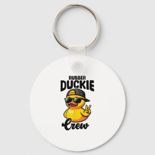 Gummi-Enten-Crew Coole Entlein Gelbe Gummi-Ente Schlüsselanhänger