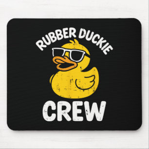 Gummi-Enten-Crew Lustige gelbe Ente Coole Squad Ma Mousepad