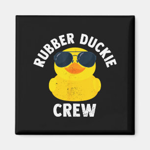 Gummi-Enten-Crew Lustige Gummiente  Magnet