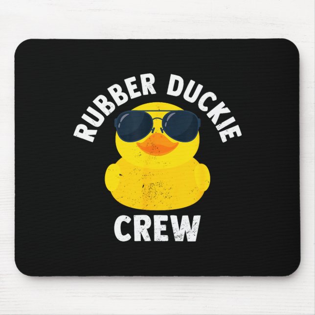 Gummi-Enten-Crew Lustige Gummiente  Mousepad (Vorne)