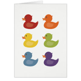 Gummi-Enten des Regenbogen-| | auf weißem