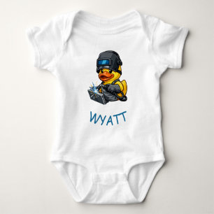 Gummi-Enten-Schweißer Baby Strampler