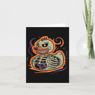 Gummi-Enten-Skelett-Gummi-Enten-Kostüm-Party Karte