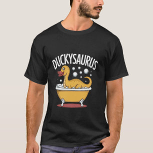 Gummi-Enten-T-Rex-Dinosaurier-Dino-Duckie-lustige- T-Shirt
