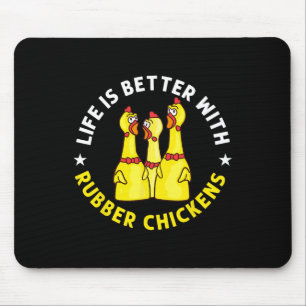 Gummi-Huhn-Spiel Lustige Tier Spielzeuge Mousepad