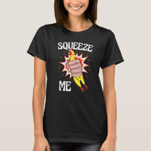 Gummi-Hühnchen-Kostüm Drück Mich T-Shirt