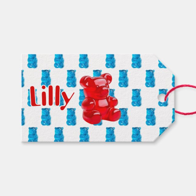 Gummi-Jelly  Geschenkanhänger (Vorderseite (Horizontal))