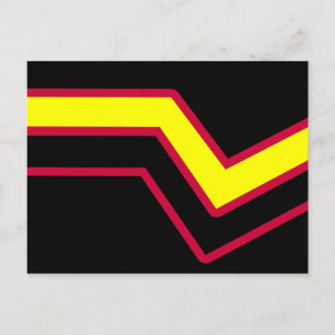 Gummi / Latex Pride Flagge Postkarte