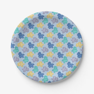 Gummi-Pferde Glacial Berry Blue Pappteller
