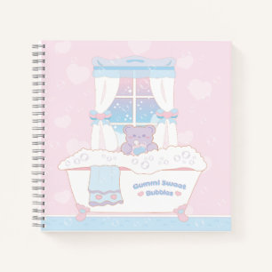 Gummi Sweet Bubbles Square Notebook Notizbuch